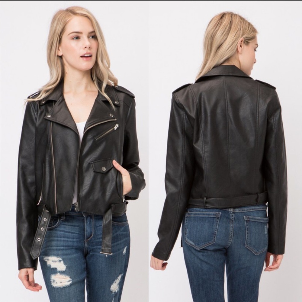 💕Black Moto Jacket ⭐️ - Picture 5 of 7